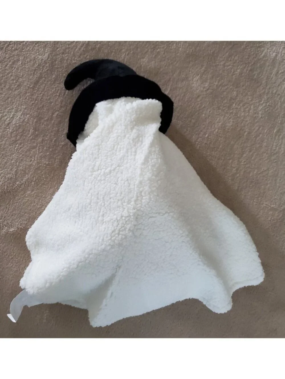 Ghost Pillow w/ Witches Hat & Sherpa Tunic Halloween Decoration New with Tag 16